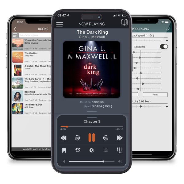 Download fo free audiobook The Dark King by Gina L. Maxwell and listen anywhere on your iOS devices in the ListenBook app.