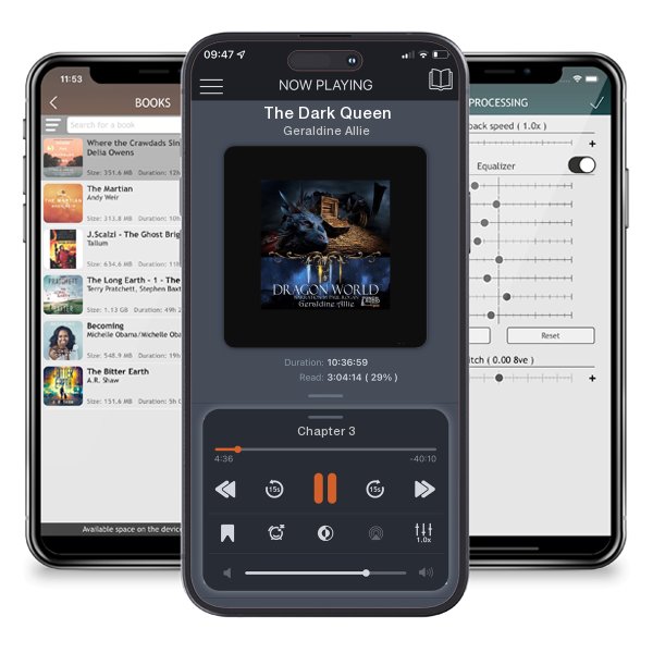 Download fo free audiobook The Dark Queen by Geraldine Allie and listen anywhere on your iOS devices in the ListenBook app.