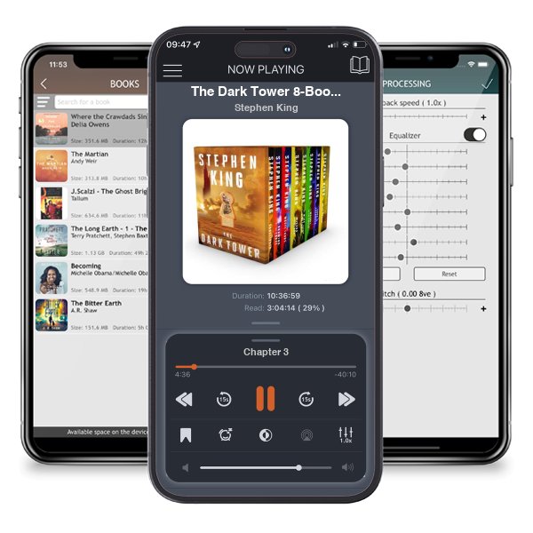 Download fo free audiobook The Dark Tower 8-Book Boxed Set by Stephen King and listen anywhere on your iOS devices in the ListenBook app.