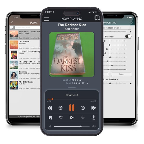 Download fo free audiobook The Darkest Kiss by Keri Arthur and listen anywhere on your iOS devices in the ListenBook app.