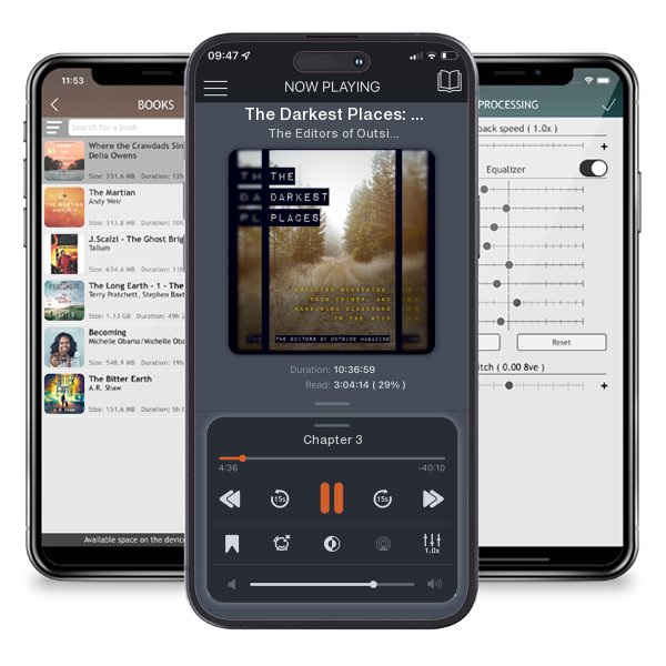 Download fo free audiobook The Darkest Places: Unsolved Mysteries, True Crimes, and Harrowing Disasters in the Wild by The Editors of Outside Magazine and listen anywhere on your iOS devices in the ListenBook app.