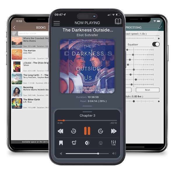 Download fo free audiobook The Darkness Outside Us by Eliot Schrefer and listen anywhere on your iOS devices in the ListenBook app.