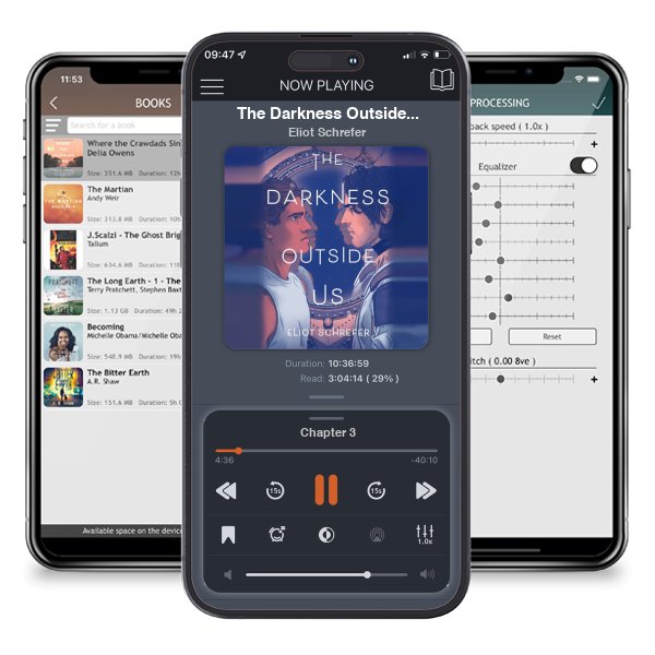 Download fo free audiobook The Darkness Outside Us (The Darkness Outside Us, #1) by Eliot Schrefer and listen anywhere on your iOS devices in the ListenBook app.