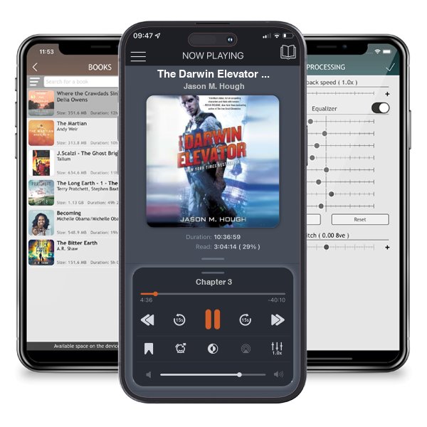 Download fo free audiobook The Darwin Elevator (Dire Earth Cycle, #1) by Jason M. Hough and listen anywhere on your iOS devices in the ListenBook app.