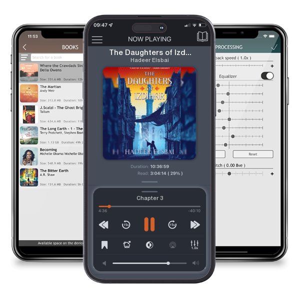 Download fo free audiobook The Daughters of Izdihar by Hadeer Elsbai and listen anywhere on your iOS devices in the ListenBook app.