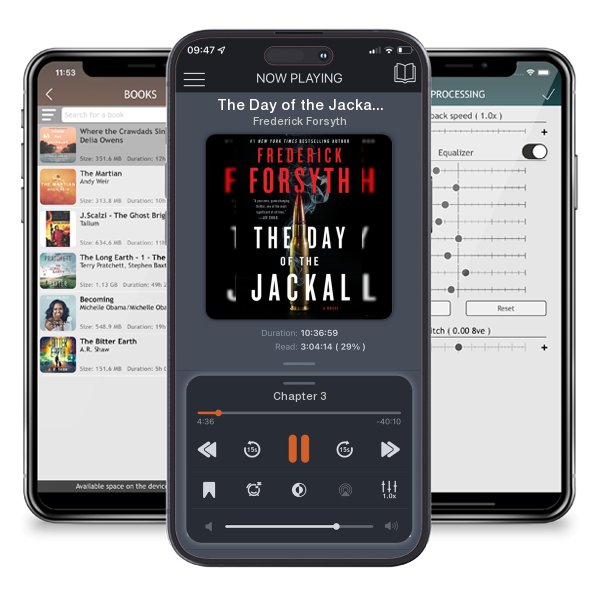 Download fo free audiobook The Day of the Jackal by Frederick Forsyth and listen anywhere on your iOS devices in the ListenBook app.