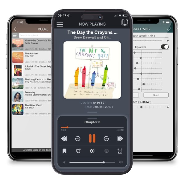 Download fo free audiobook The Day the Crayons Quit by Drew Daywalt and Oliver Jeffers and listen anywhere on your iOS devices in the ListenBook app.