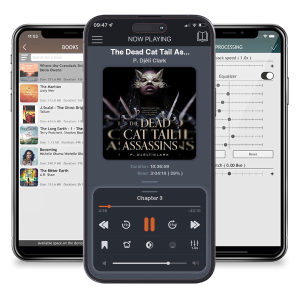 Download fo free audiobook The Dead Cat Tail Assassins by P. Djèlí Clark and listen anywhere on your iOS devices in the ListenBook app.