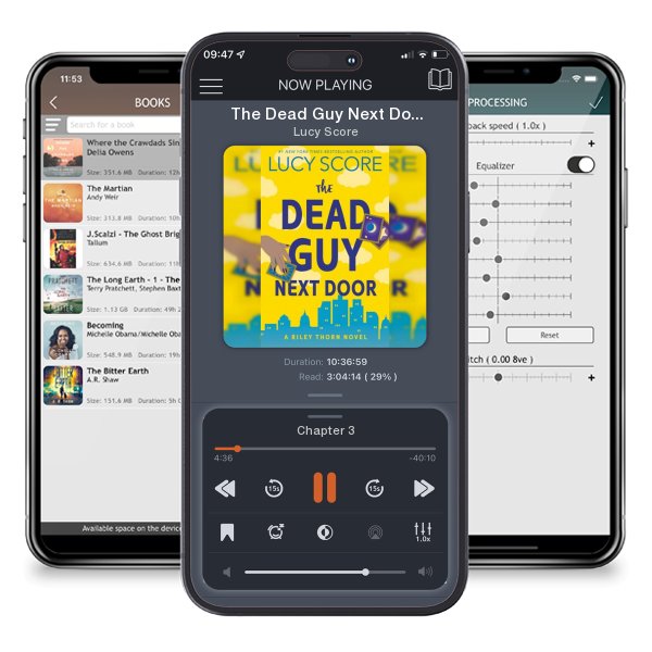 Download fo free audiobook The Dead Guy Next Door: A Riley Thorn Novel by Lucy Score and listen anywhere on your iOS devices in the ListenBook app.