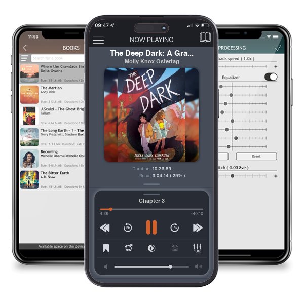 Download fo free audiobook The Deep Dark: A Graphic Novel by Molly Knox Ostertag and listen anywhere on your iOS devices in the ListenBook app.