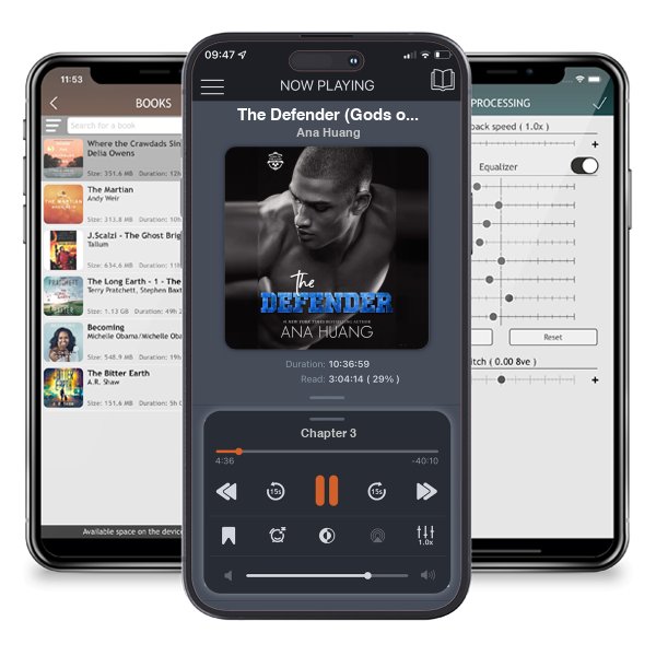 Download fo free audiobook The Defender (Gods of the Game, #2) by Ana Huang and listen anywhere on your iOS devices in the ListenBook app.