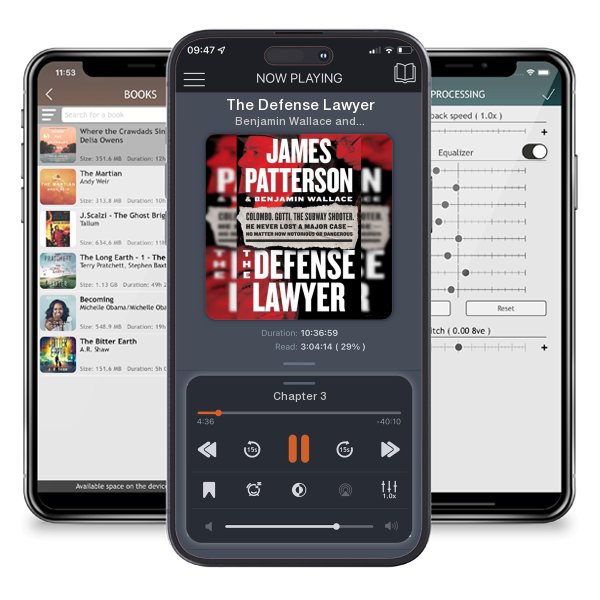 Download fo free audiobook The Defense Lawyer by Benjamin Wallace and James Patterson and listen anywhere on your iOS devices in the ListenBook app.