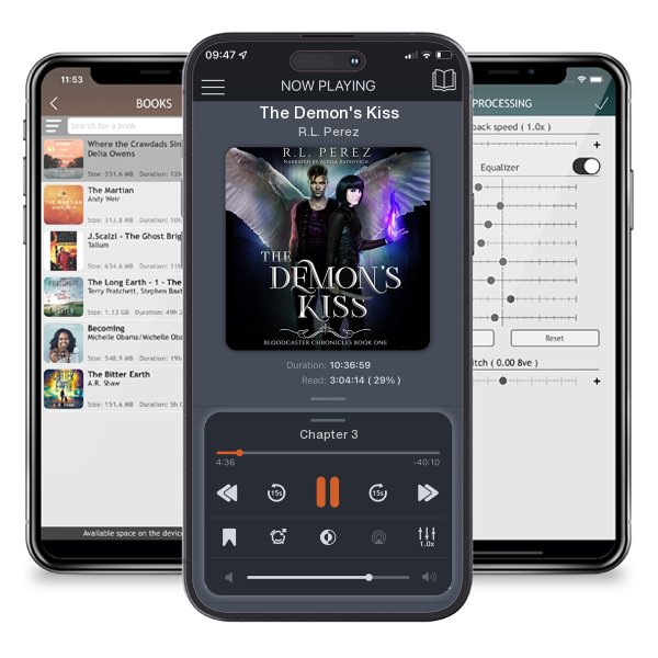 Download fo free audiobook The Demon's Kiss by R.L. Perez and listen anywhere on your iOS devices in the ListenBook app.
