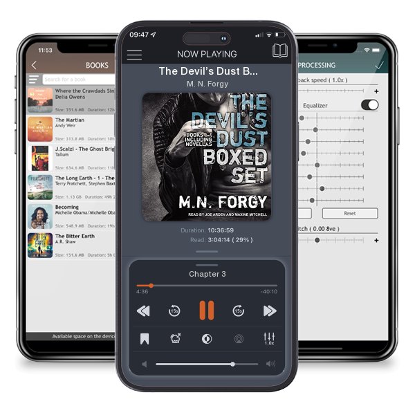 Download fo free audiobook The Devil’s Dust Boxed Set by M. N. Forgy and listen anywhere on your iOS devices in the ListenBook app.
