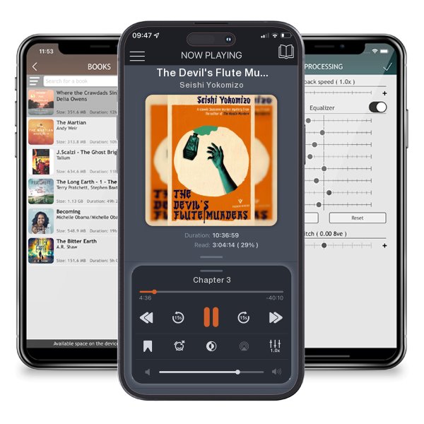 Download fo free audiobook The Devil's Flute Murders by Seishi Yokomizo and listen anywhere on your iOS devices in the ListenBook app.