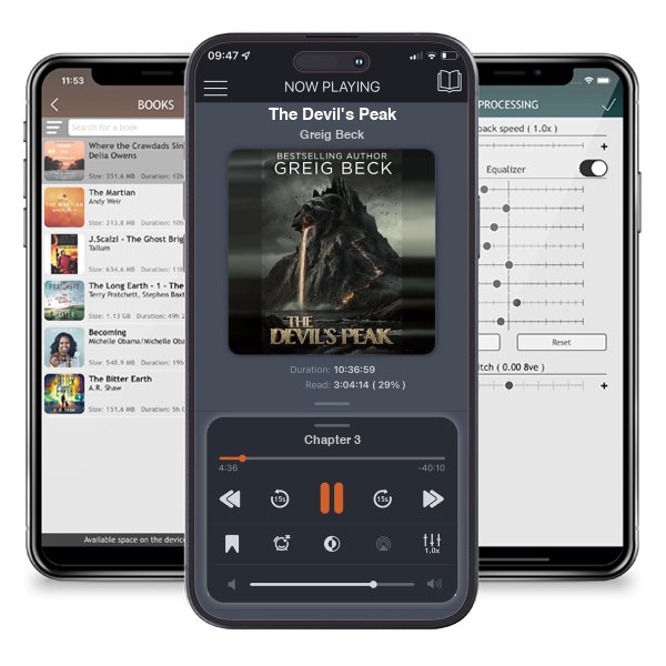 Download fo free audiobook The Devil\'s Peak by Greig Beck and listen anywhere on your iOS devices in the ListenBook app.