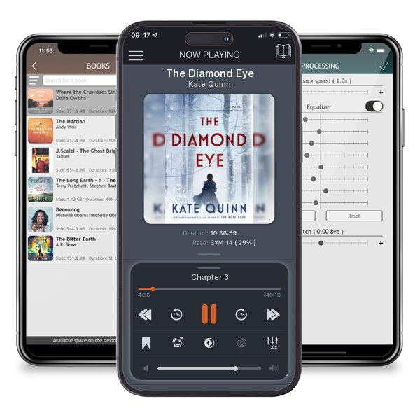 Download fo free audiobook The Diamond Eye by Kate Quinn and listen anywhere on your iOS devices in the ListenBook app.