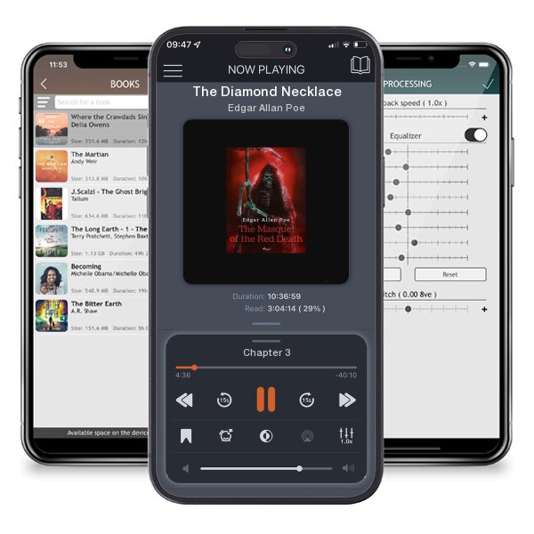Download fo free audiobook The Diamond Necklace by Edgar Allan Poe and listen anywhere on your iOS devices in the ListenBook app.