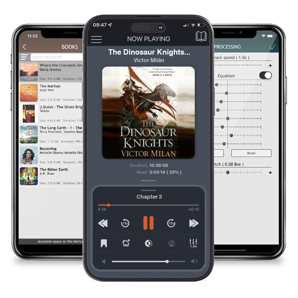 Download fo free audiobook The Dinosaur Knights (The Dinosaur Lords, #2) by Victor Milán and listen anywhere on your iOS devices in the ListenBook app.