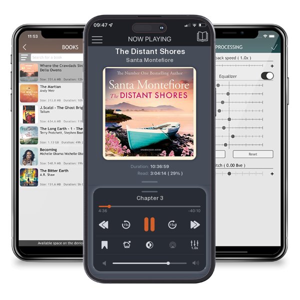 Download fo free audiobook The Distant Shores by Santa Montefiore and listen anywhere on your iOS devices in the ListenBook app.
