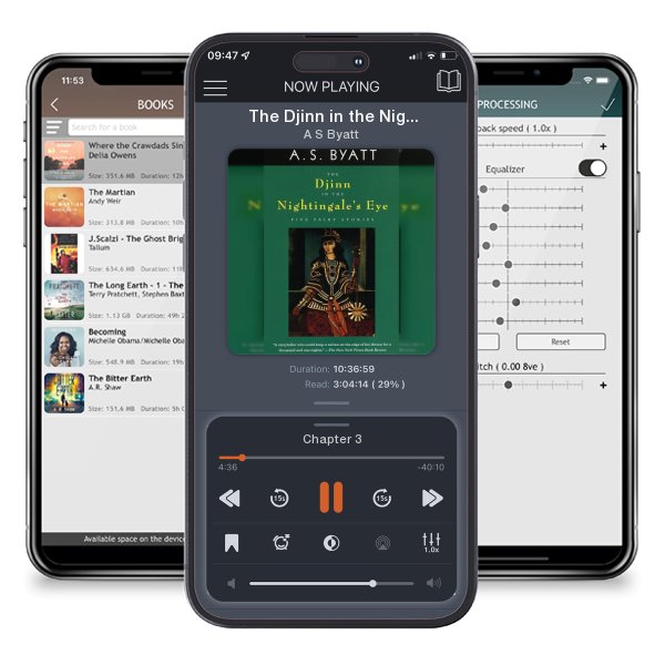 Download fo free audiobook The Djinn in the Nightingale's Eye: Five Fairy Stories by A S Byatt and listen anywhere on your iOS devices in the ListenBook app.