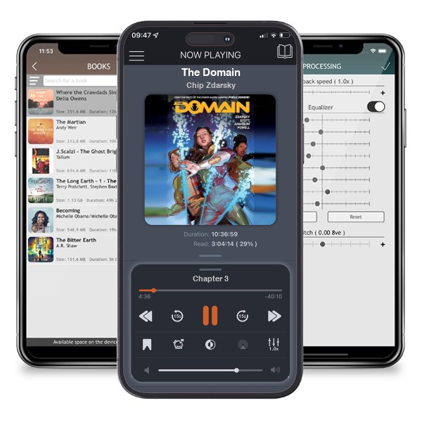 Download fo free audiobook The Domain by Chip Zdarsky and listen anywhere on your iOS devices in the ListenBook app.