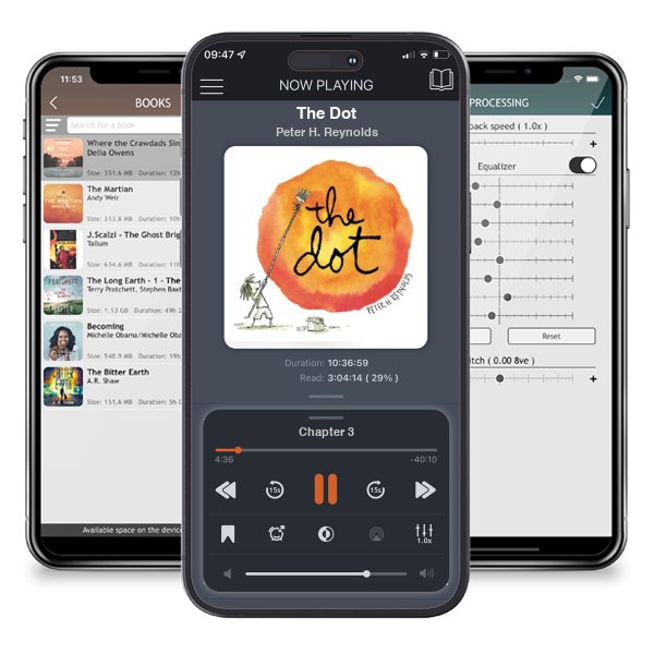 Download fo free audiobook The Dot by Peter H. Reynolds and listen anywhere on your iOS devices in the ListenBook app.