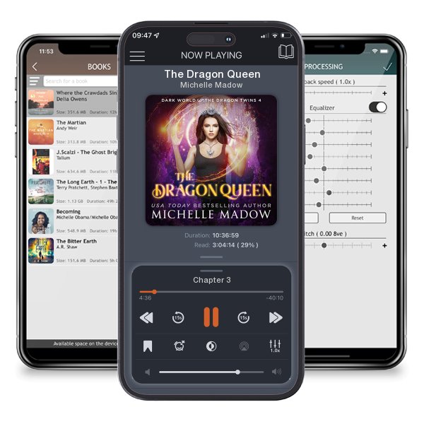 Download fo free audiobook The Dragon Queen by Michelle Madow and listen anywhere on your iOS devices in the ListenBook app.
