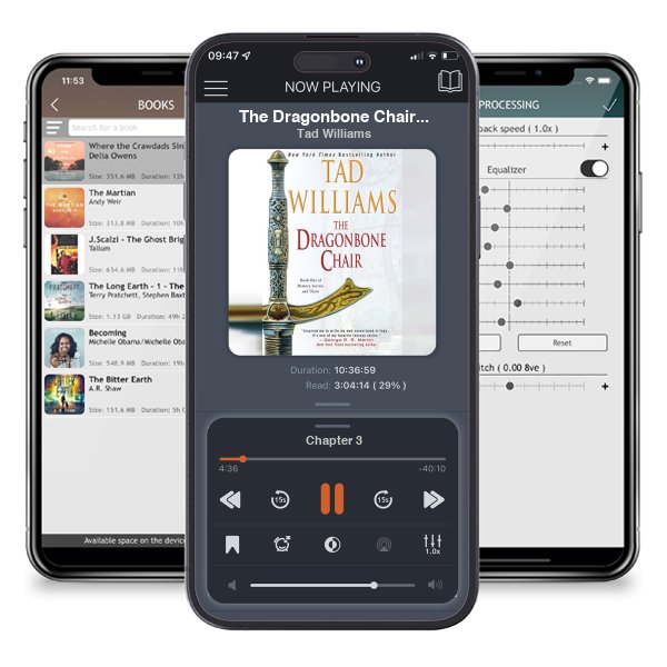 Download fo free audiobook The Dragonbone Chair (Memory, Sorrow, and Thorn, #1) by Tad Williams and listen anywhere on your iOS devices in the ListenBook app.