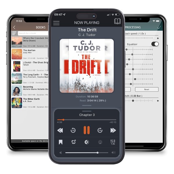 Download fo free audiobook The Drift by C. J. Tudor and listen anywhere on your iOS devices in the ListenBook app.