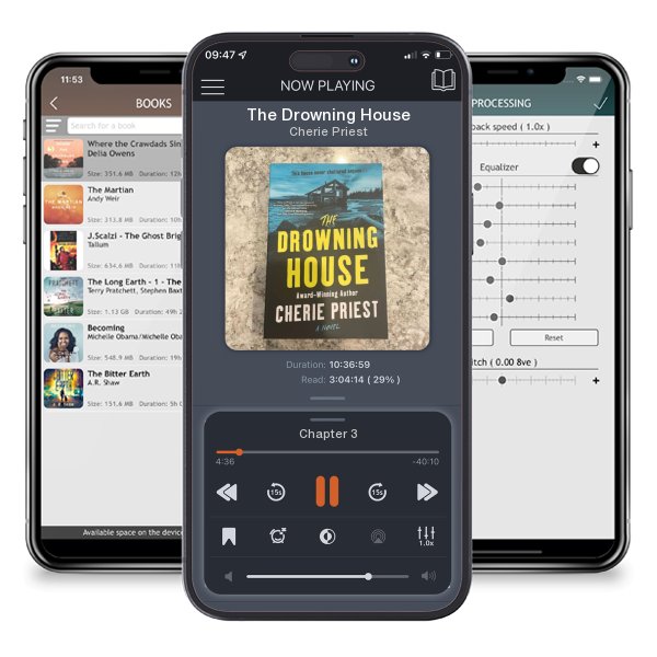 Download fo free audiobook The Drowning House by Cherie Priest and listen anywhere on your iOS devices in the ListenBook app.