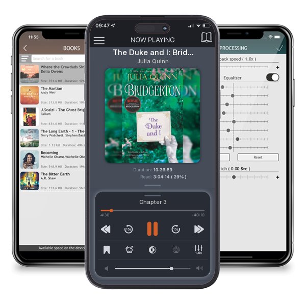 Download fo free audiobook The Duke and I: Bridgerton by Julia Quinn and listen anywhere on your iOS devices in the ListenBook app.