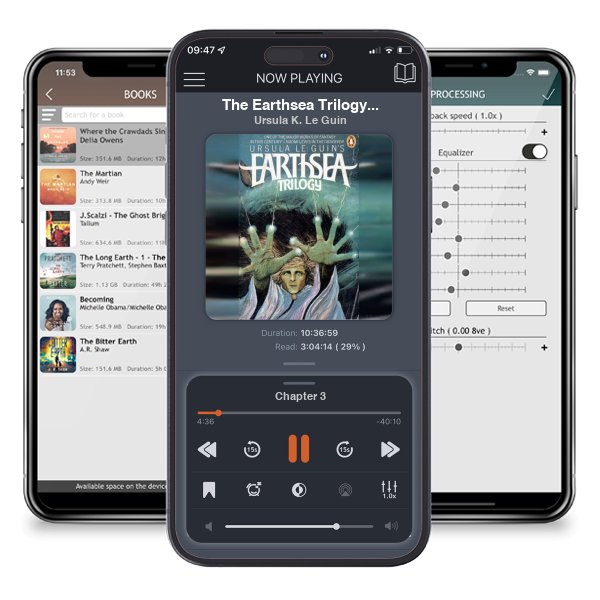 Download fo free audiobook The Earthsea Trilogy (Earthsea Cycle, #1-3) by Ursula K. Le Guin and listen anywhere on your iOS devices in the ListenBook app.