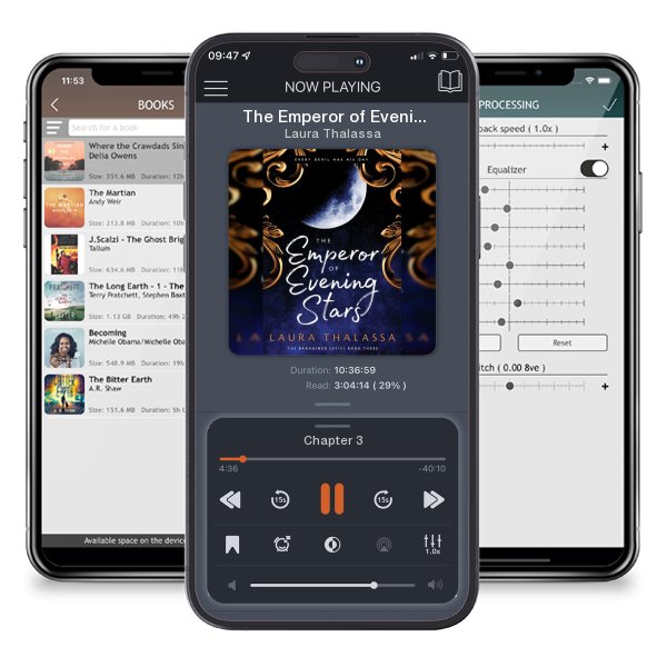Download fo free audiobook The Emperor of Evening Stars by Laura Thalassa and listen anywhere on your iOS devices in the ListenBook app.