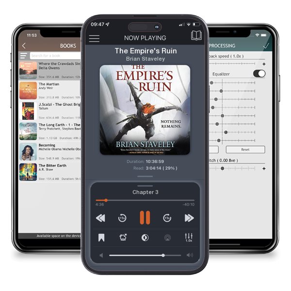 Download fo free audiobook The Empire's Ruin by Brian Staveley and listen anywhere on your iOS devices in the ListenBook app.