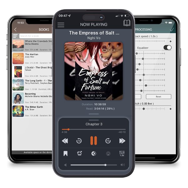 Download fo free audiobook The Empress of Salt and Fortune by Nghi Vo and listen anywhere on your iOS devices in the ListenBook app.