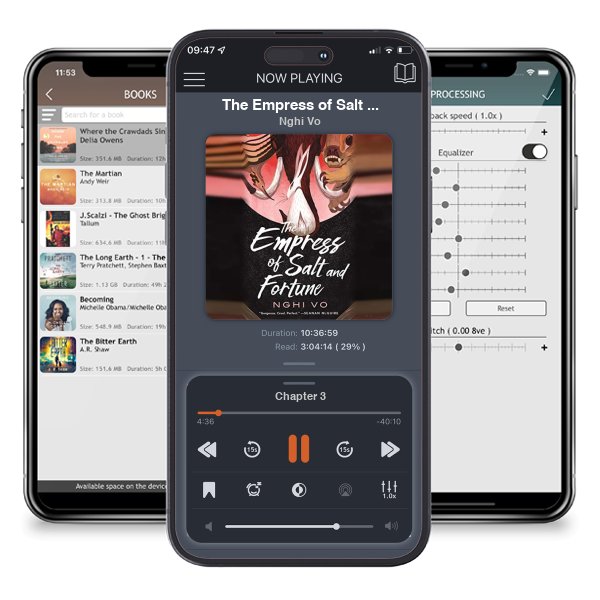 Download fo free audiobook The Empress of Salt and Fortune (The Singing Hills Cycle, #1) by Nghi Vo and listen anywhere on your iOS devices in the ListenBook app.