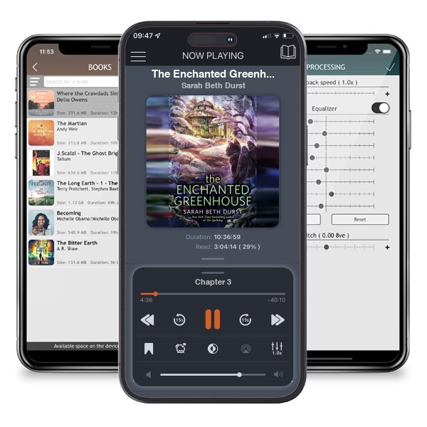 Download fo free audiobook The Enchanted Greenhouse by Sarah Beth Durst and listen anywhere on your iOS devices in the ListenBook app.