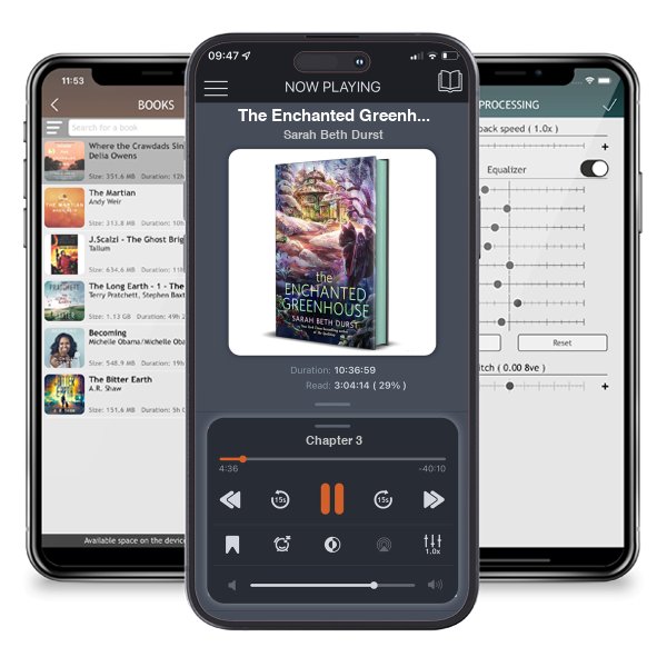Download fo free audiobook The Enchanted Greenhouse (Spellshop, #2) by Sarah Beth Durst and listen anywhere on your iOS devices in the ListenBook app.