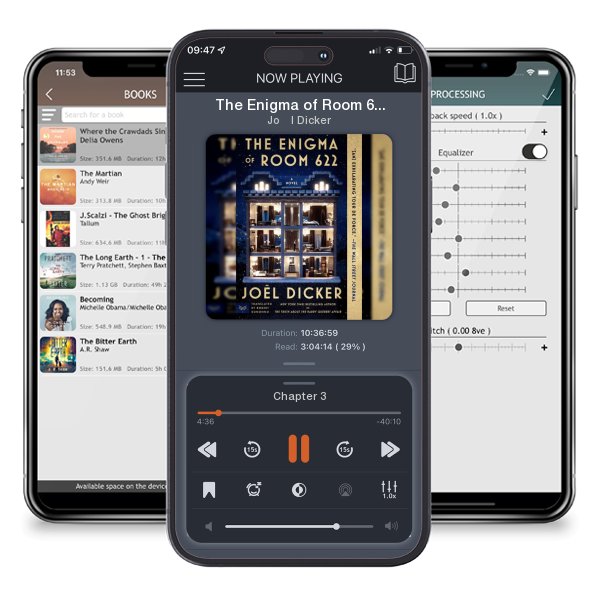 Download fo free audiobook The Enigma of Room 622 by Joël Dicker and listen anywhere on your iOS devices in the ListenBook app.