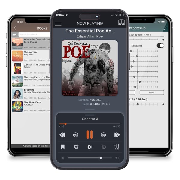 Download fo free audiobook The Essential Poe According to Joe by Edgar Allan Poe and listen anywhere on your iOS devices in the ListenBook app.