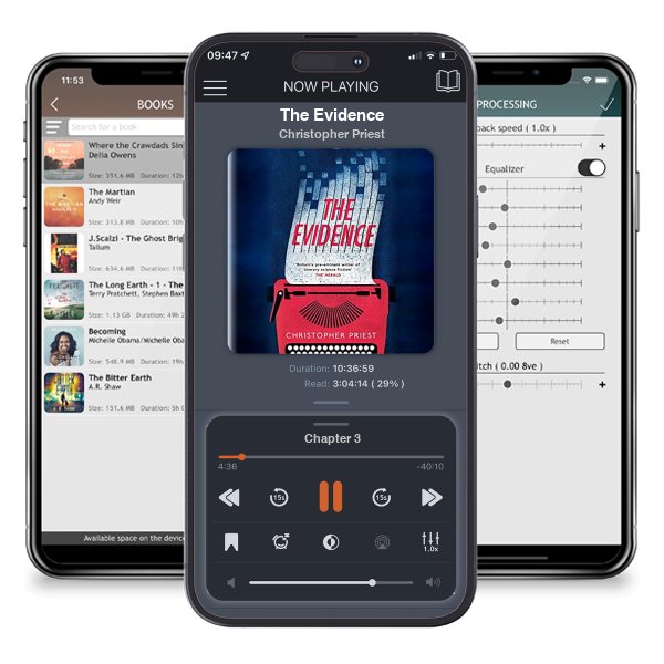 Download fo free audiobook The Evidence by Christopher Priest and listen anywhere on your iOS devices in the ListenBook app.