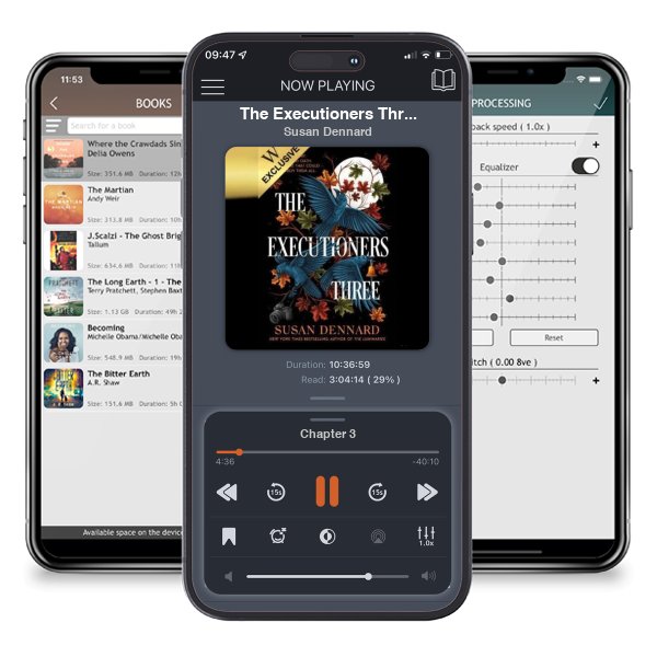 Download fo free audiobook The Executioners Three: Exclusive Edition by Susan Dennard and listen anywhere on your iOS devices in the ListenBook app.