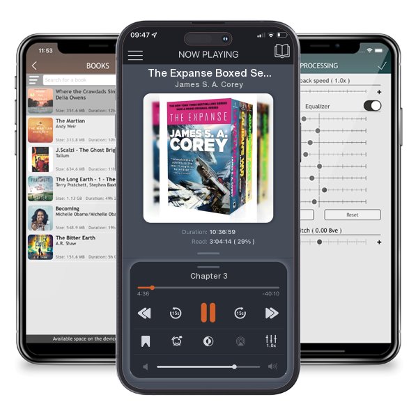 Download fo free audiobook The Expanse Boxed Set: Leviathan Wakes, Caliban's War and... by James S. A. Corey and listen anywhere on your iOS devices in the ListenBook app.