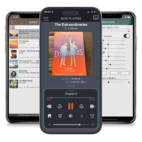 Download fo free audiobook The Extraordinaries by T. J. Klune and listen anywhere on your iOS devices in the ListenBook app.