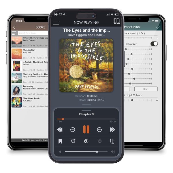 Download fo free audiobook The Eyes and the Impossible: (Newbery Medal Winner) by Dave Eggers and Shawn Harris and listen anywhere on your iOS devices in the ListenBook app.