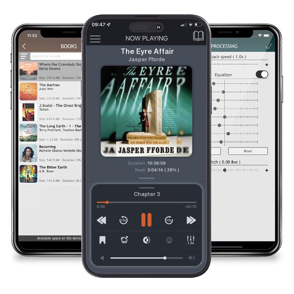 Download fo free audiobook The Eyre Affair by Jasper Fforde and listen anywhere on your iOS devices in the ListenBook app.
