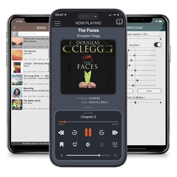 Download fo free audiobook The Faces by Douglas Clegg and listen anywhere on your iOS devices in the ListenBook app.