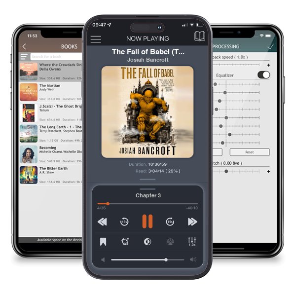 Download fo free audiobook The Fall of Babel (The Books of Babel, #4) by Josiah Bancroft and listen anywhere on your iOS devices in the ListenBook app.