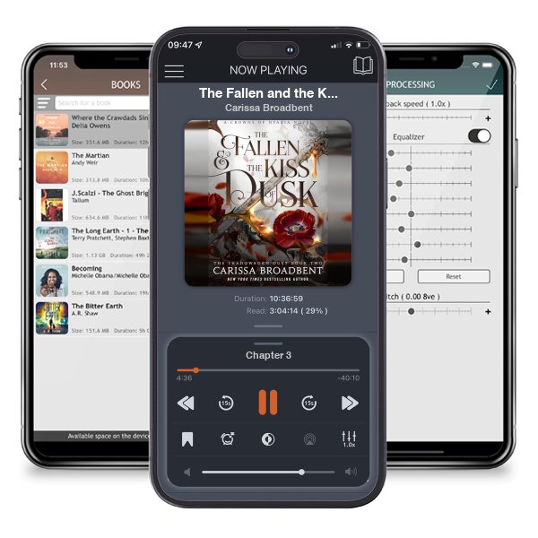 Download fo free audiobook The Fallen and the Kiss of Dusk (Crowns of Nyaxia Book 4) by Carissa Broadbent and listen anywhere on your iOS devices in the ListenBook app.